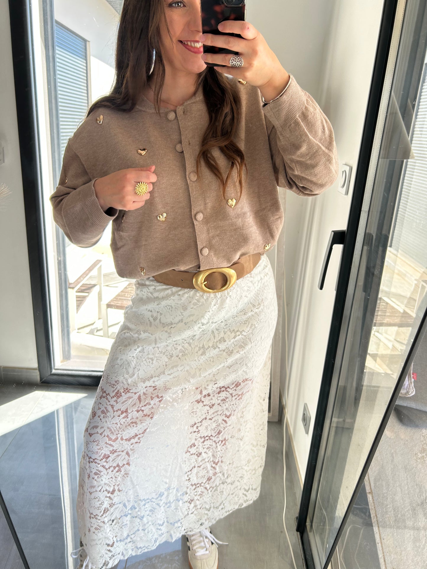 Jupe en dentelle Laura Blanche
