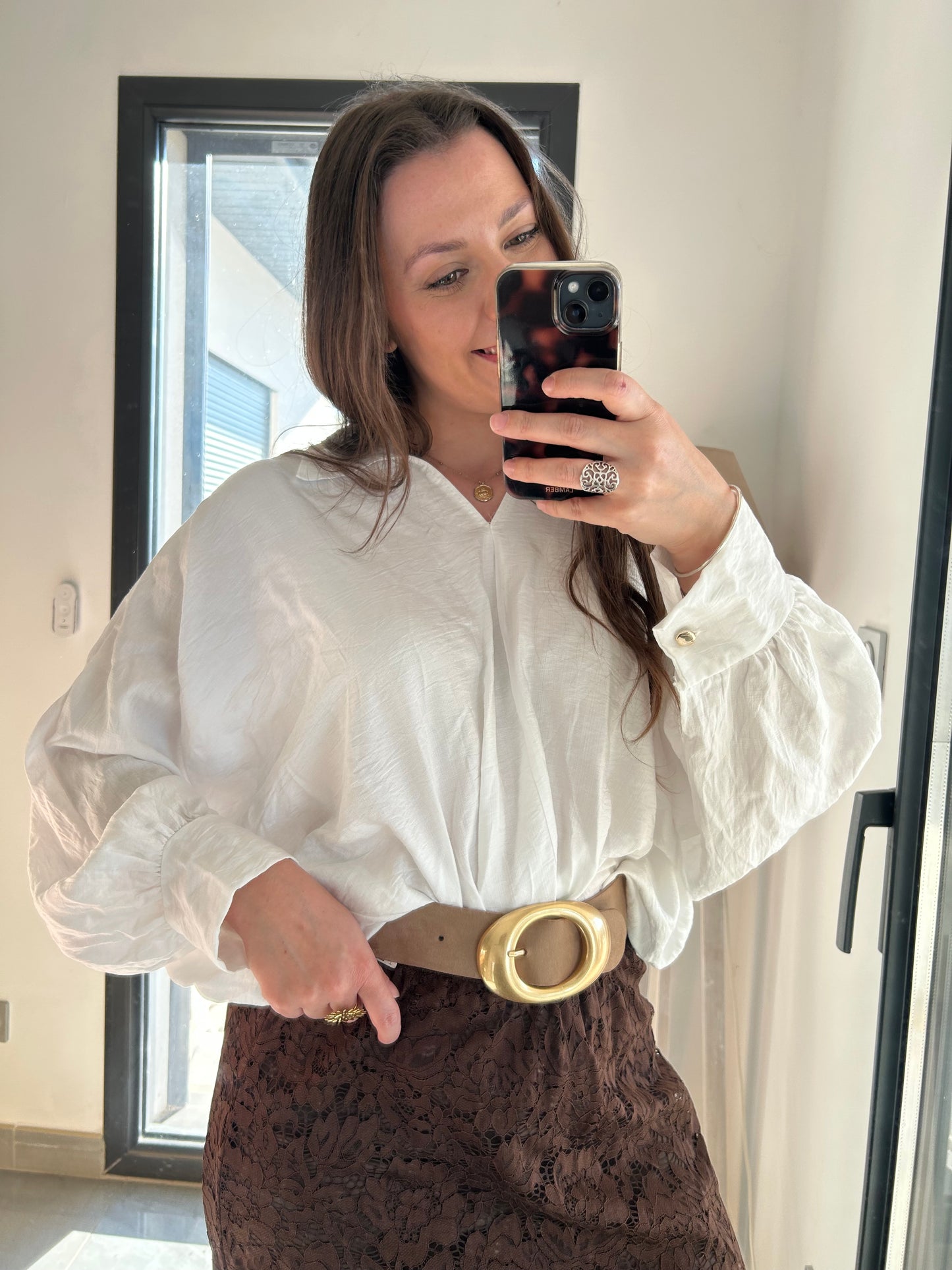 Blouse Safia blanche