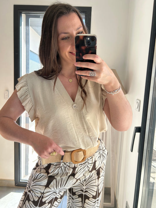 Top fluide Mona beige