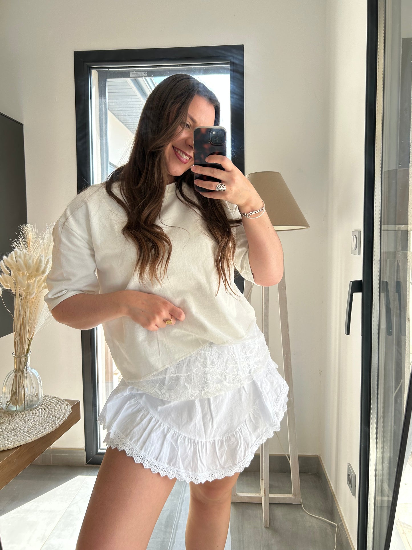 Jupe short Elsa blanche