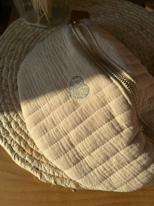 Sac banane beige