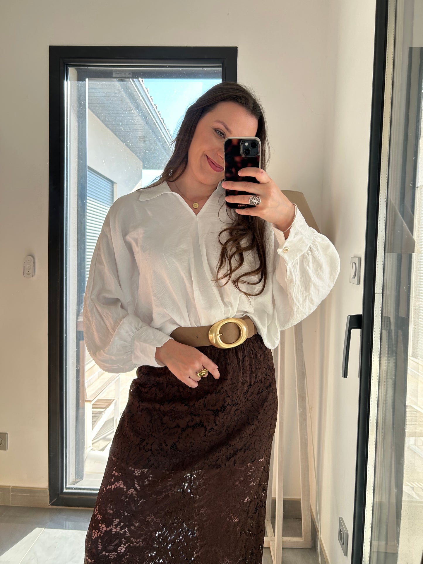 Blouse Safia blanche