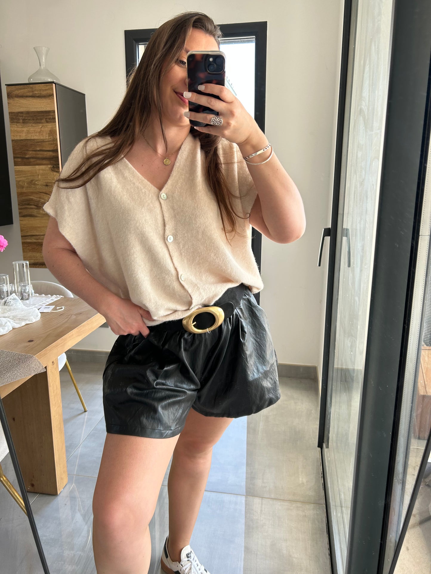 Gilet sans manches Maia beige